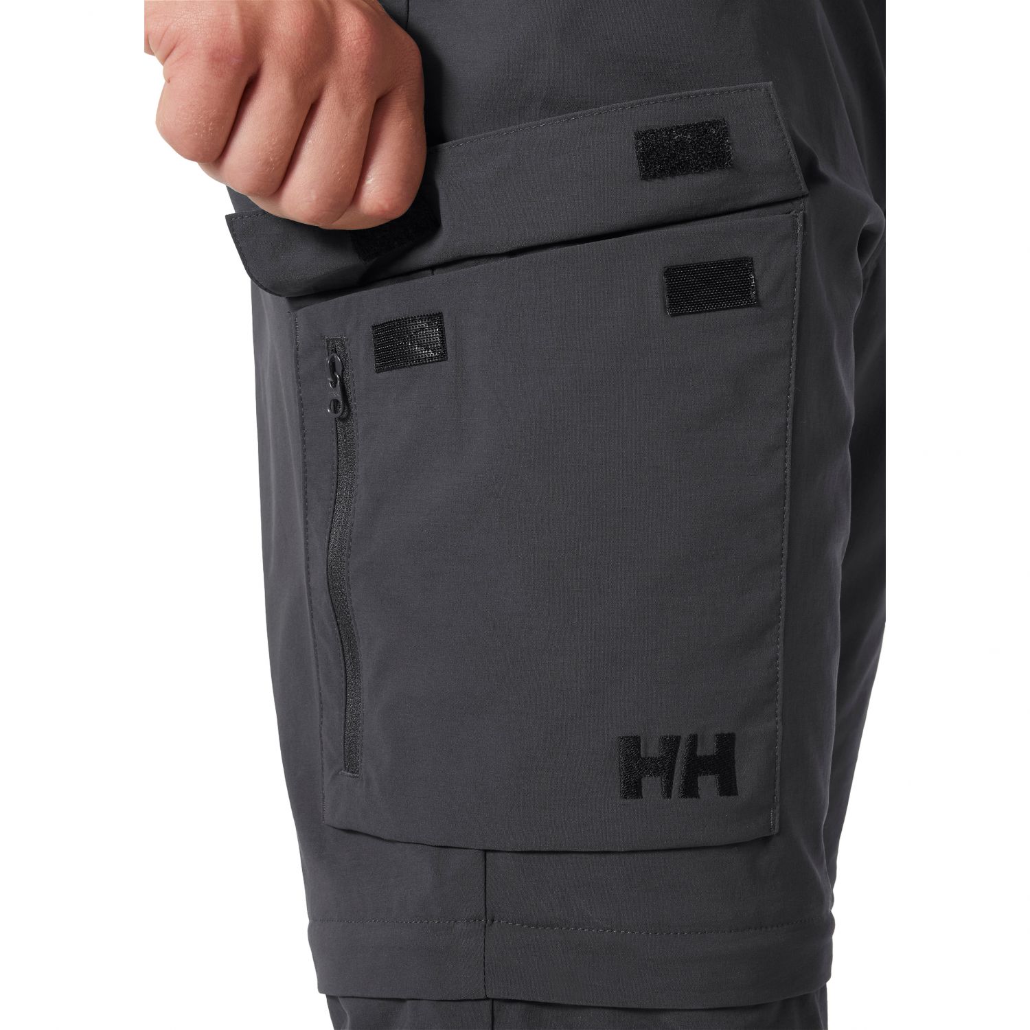 Helly Hansen Elv Light Zip Off, pantaloni de exterior, bărbați, gri