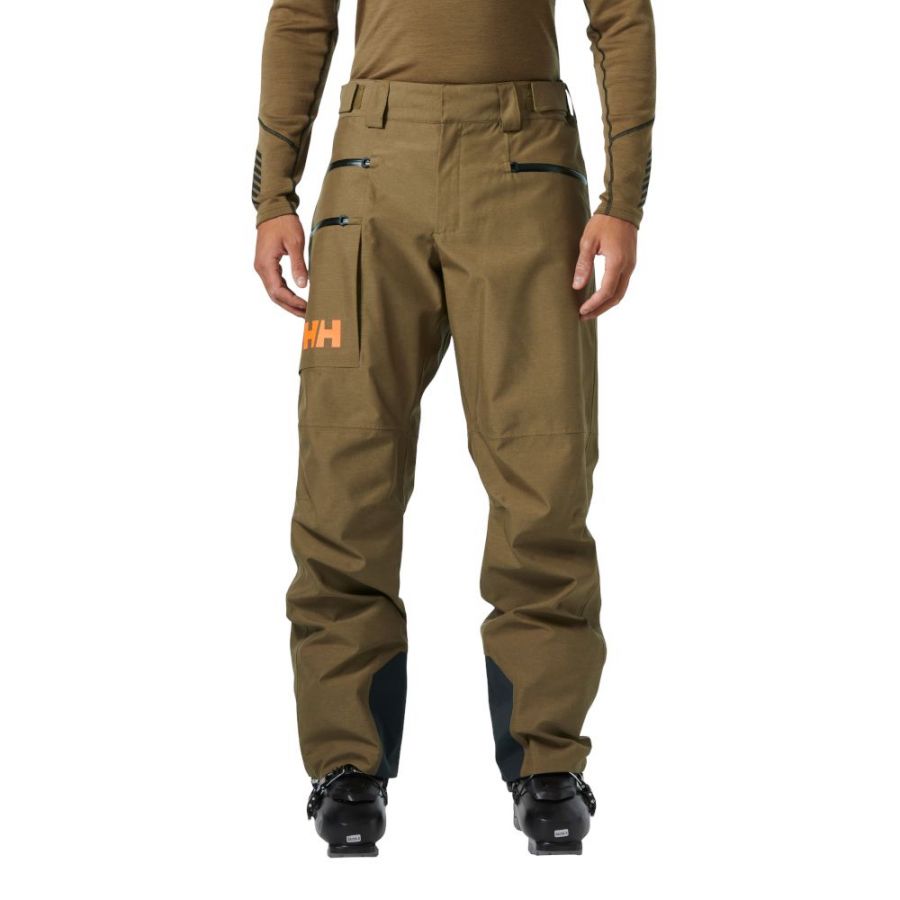 Helly Hansen Garibaldi 2.0, lyžiarske nohavice, pánske, hnedá