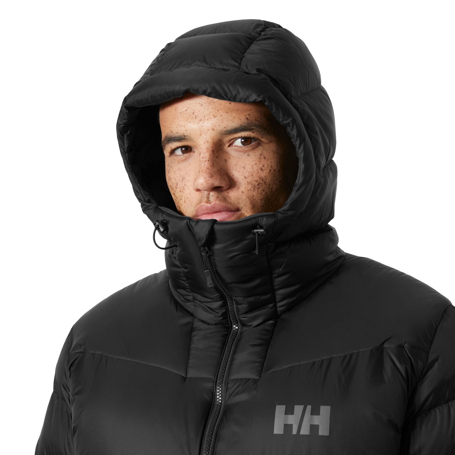 Helly Hansen Glacier Down, casaco de inverno, homem, preto