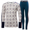 Helly Hansen Graphic Lifa Merino, komplet juniorski, jasnoniebieski