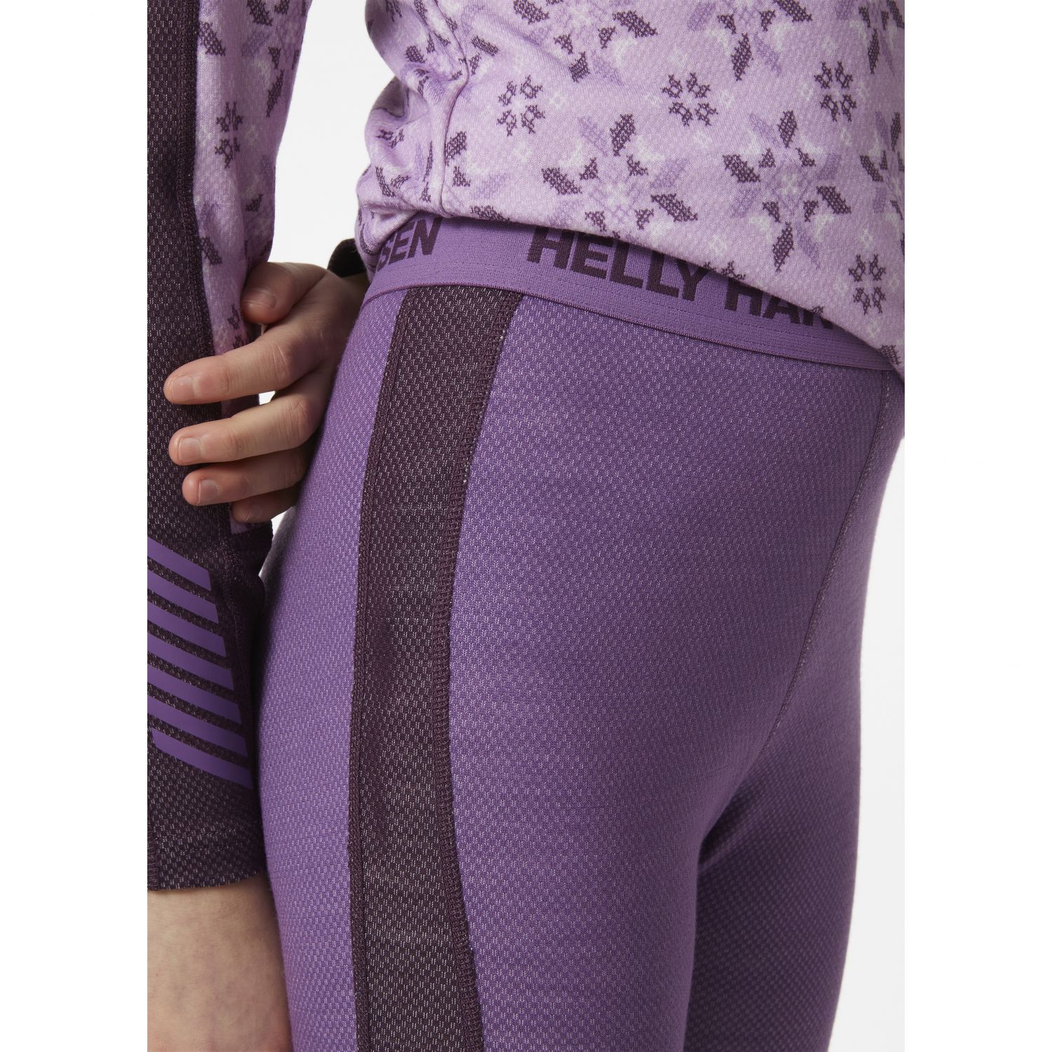 Helly Hansen Graphic Lifa Merino, set, junior, viola