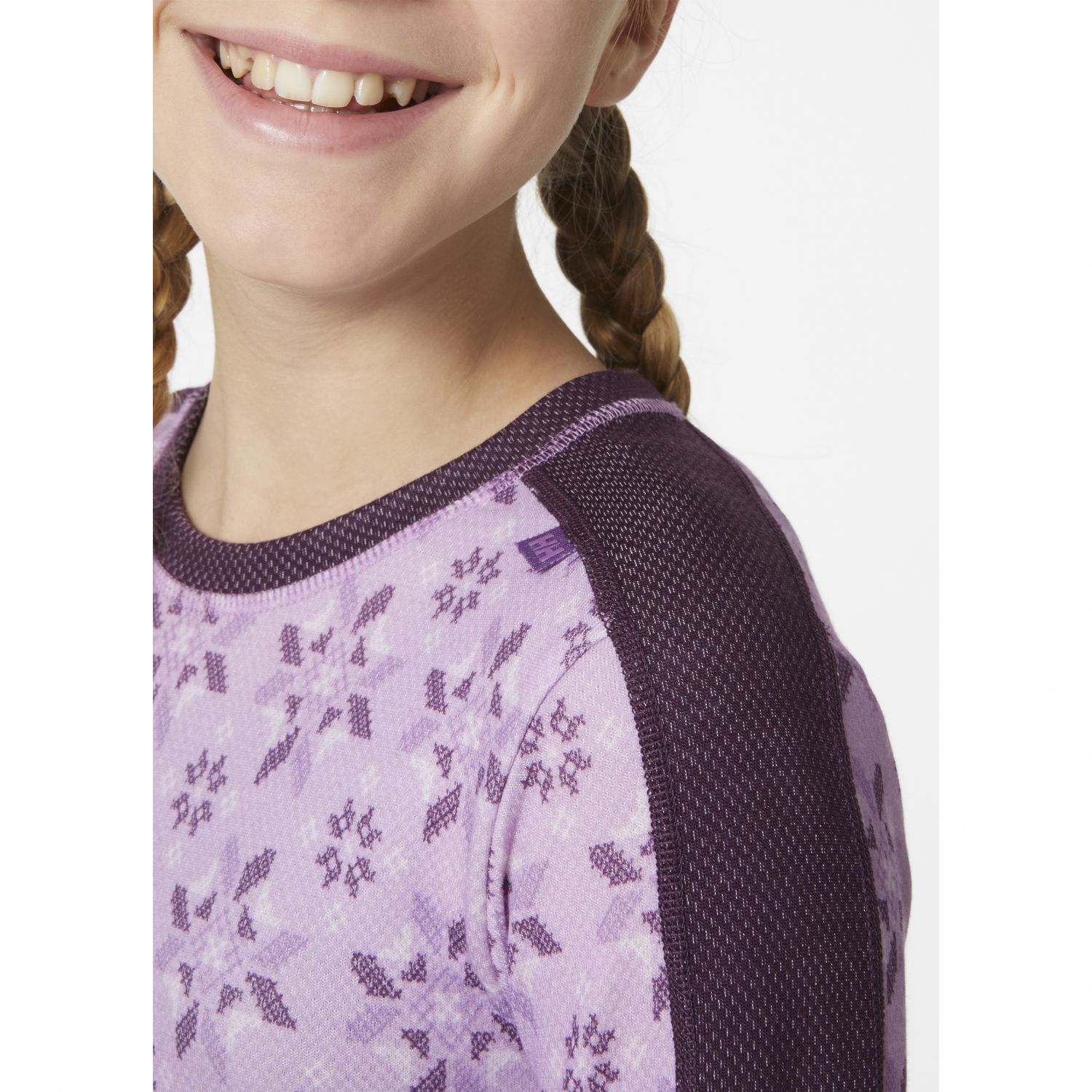 Helly Hansen Graphic Lifa Merino, set, junior, viola