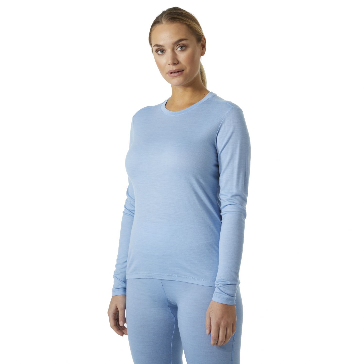 Helly Hansen HH Merino Crew, dames, lyseblauw