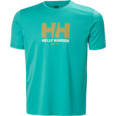 Helly Hansen HH Tech Graphic T-Shirt 2.0, pánske, tyrkysová