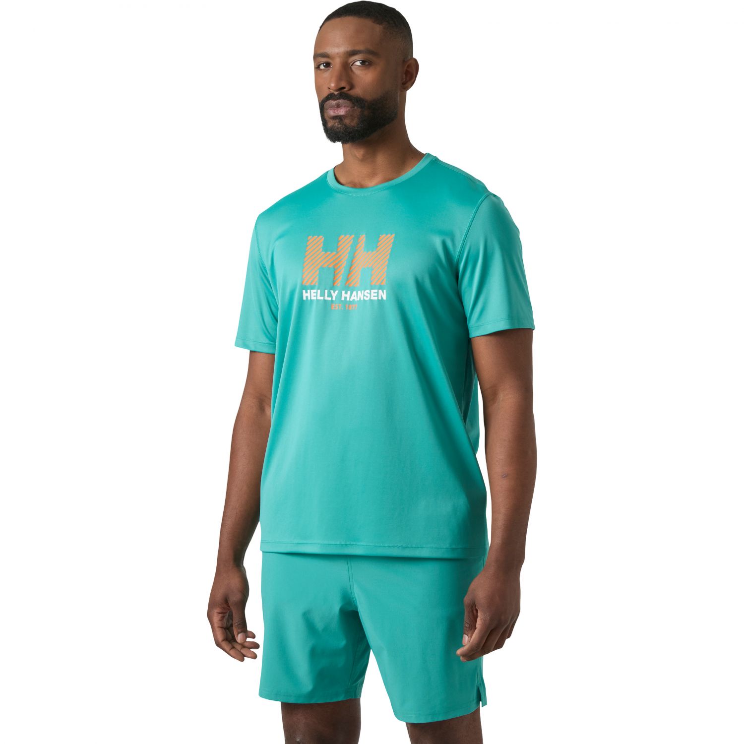 Helly Hansen HH Tech Graphic T-Shirt 2.0, pánske, tyrkysová