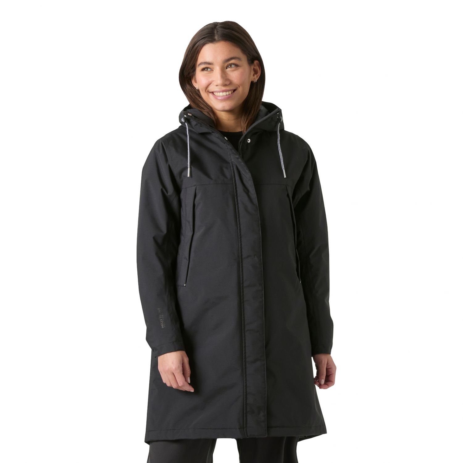 Helly Hansen Hvaler, impermeable, mujer, negro