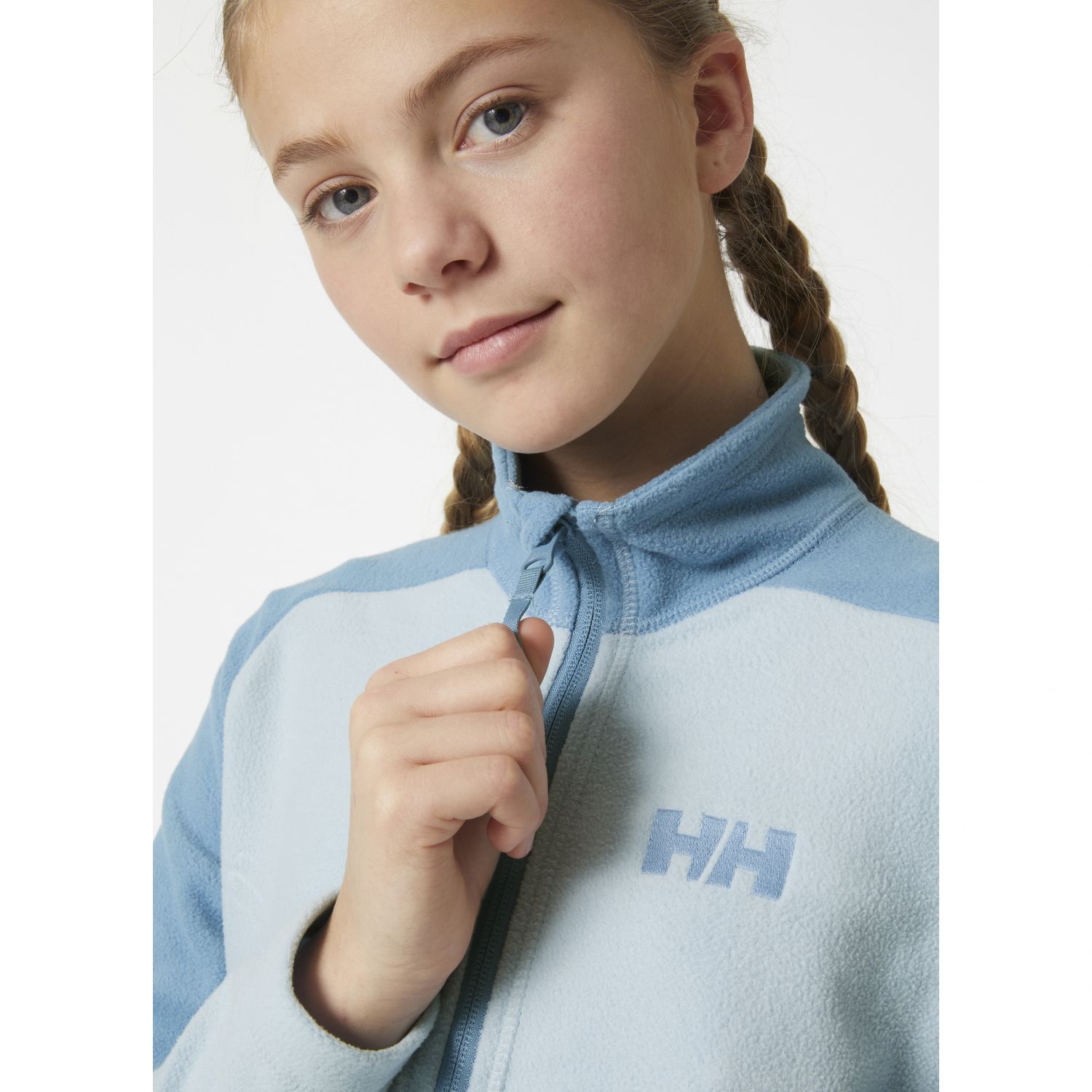 Helly Hansen JR Daybreaker 2.0, kurtka polarowa, juniorska, jasnoniebieska