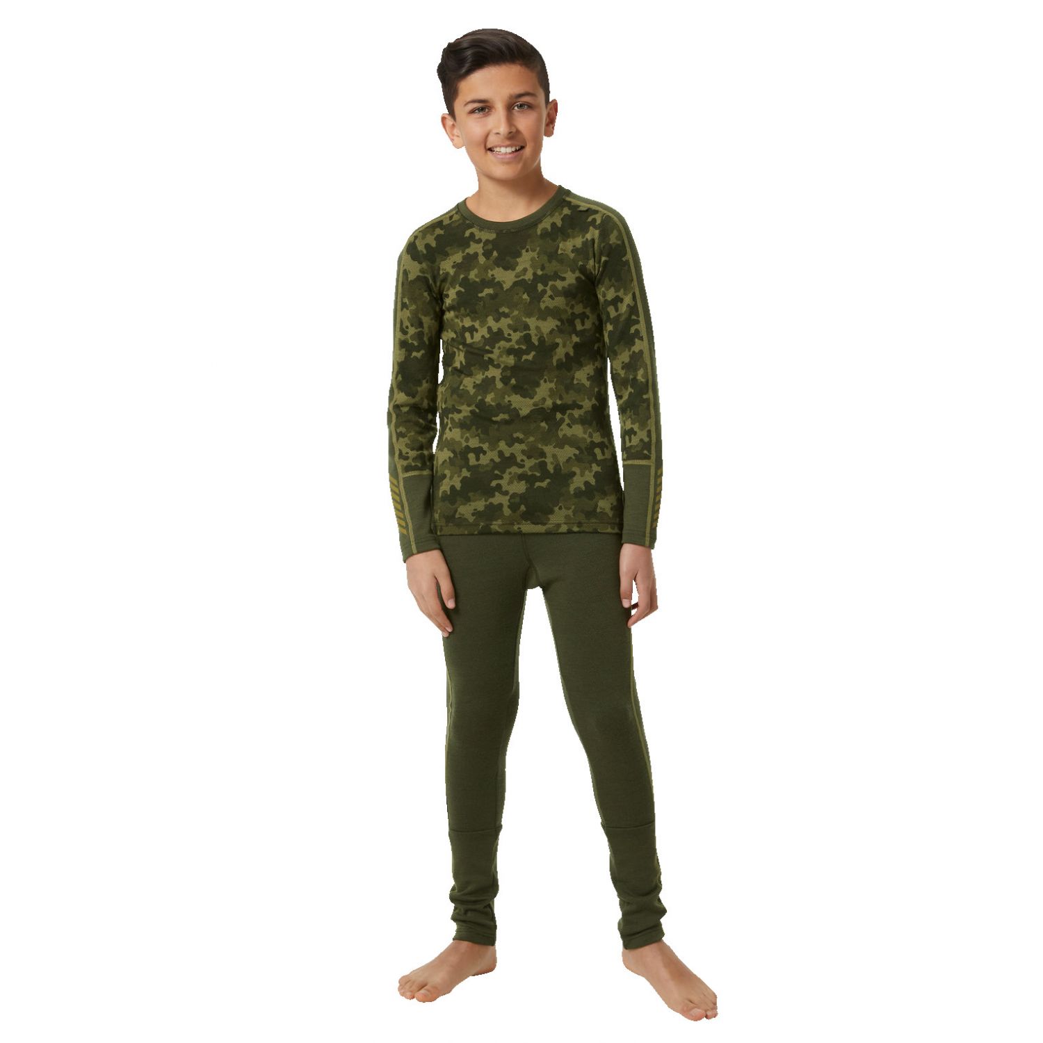 Helly Hansen JR Graphic Lifa Merino, set, junior, verde