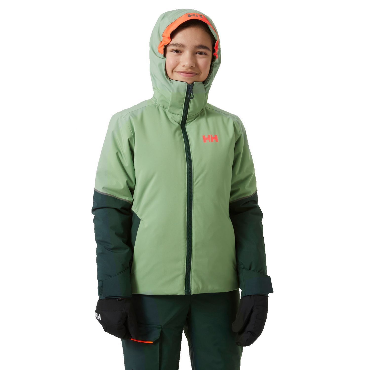 Helly Hansen JR Jewel, giacca da sci, junior, verde chiaro