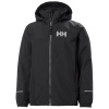 Helly Hansen JR Juell, detská bunda do dažďa, čierna
