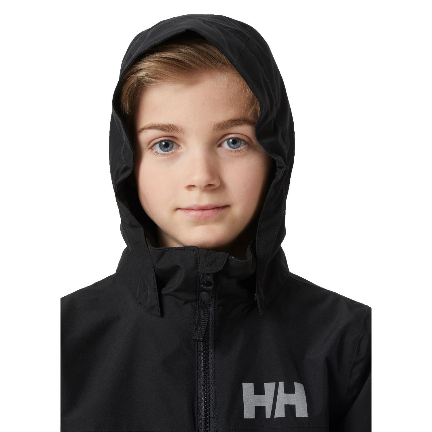Helly Hansen JR Juell, detská bunda do dažďa, čierna