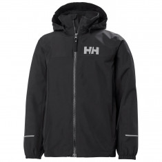 Helly Hansen JR Juell, jachetă de ploaie, copii, negru