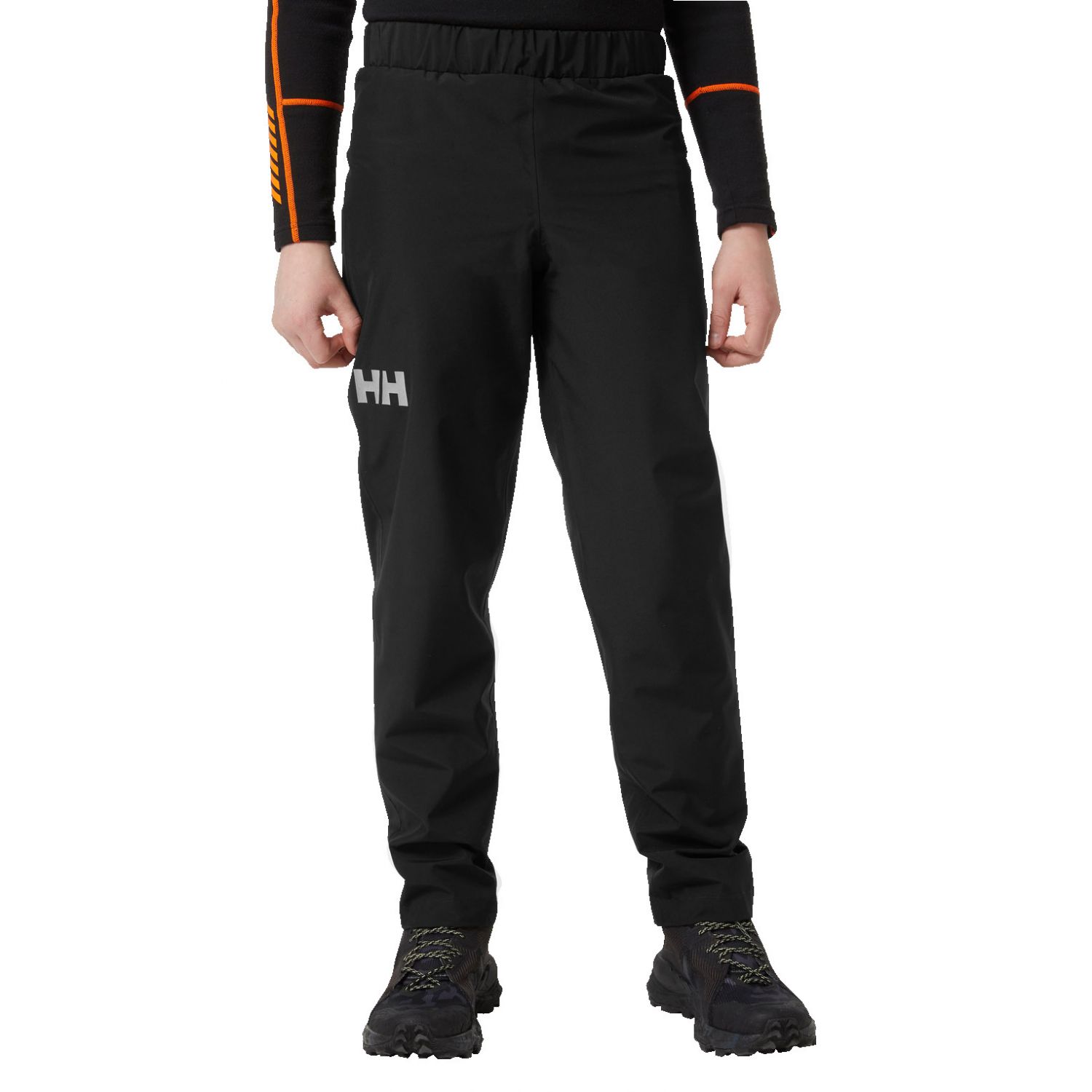 Helly Hansen JR Juell, spodnie przeciwdeszczowe, dziecięce, czarne