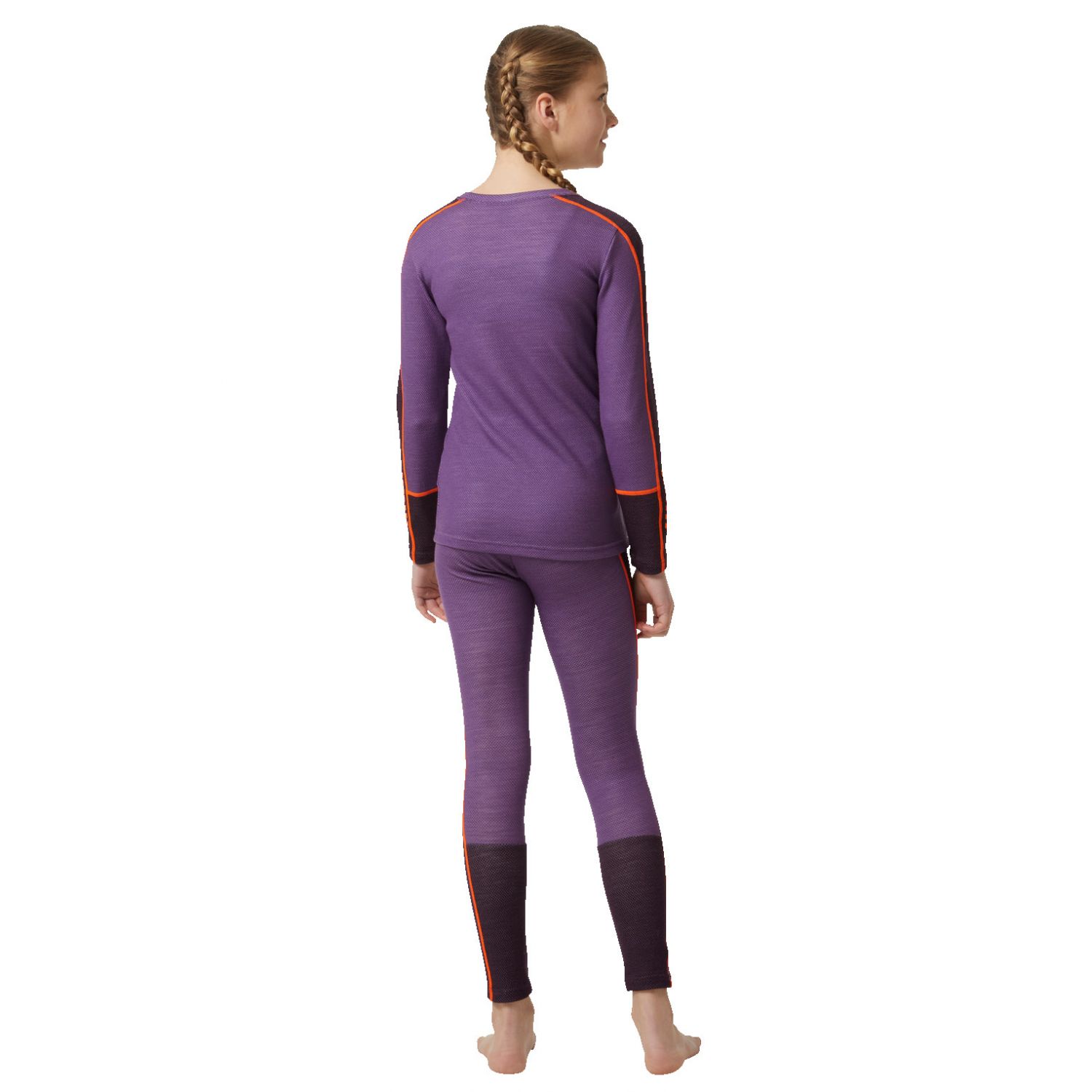Helly Hansen JR Lifa Merino Midweight, conjunto, junior, morado
