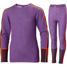 Helly Hansen JR Lifa Merino Midweight, set, junior, violet