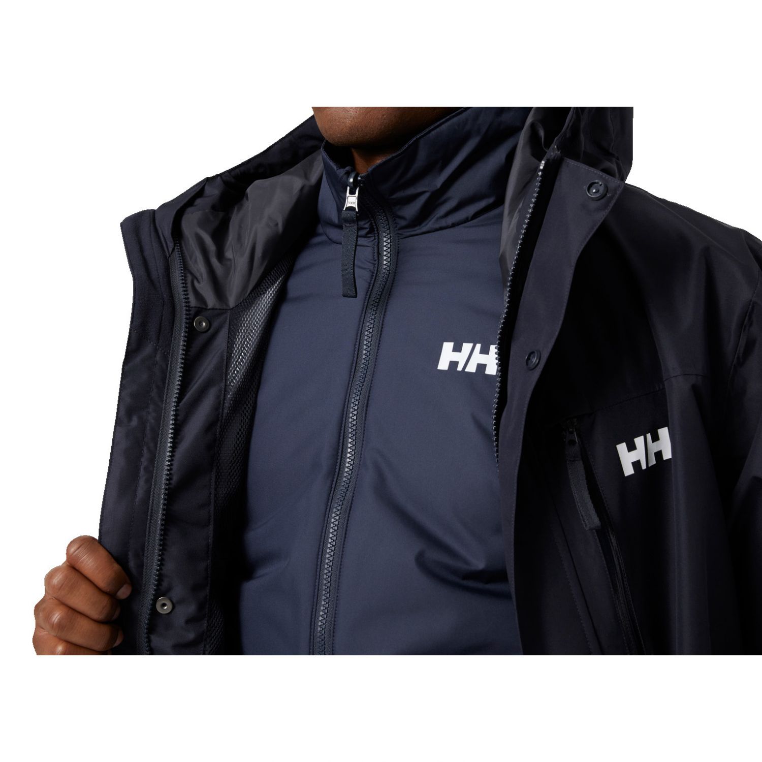 Helly Hansen Juell 3-in1, shell jacket, men, navy