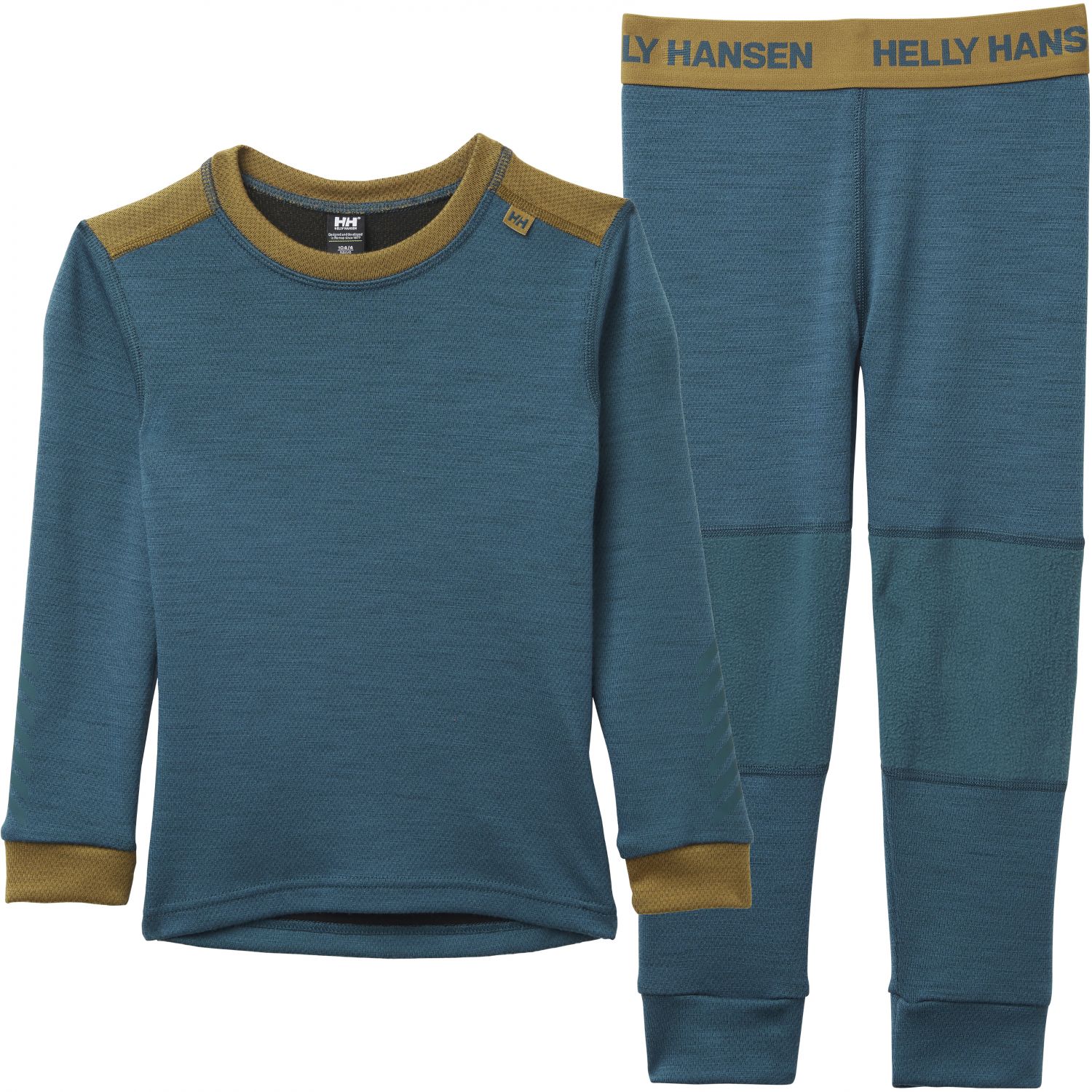 Helly Hansen K Lifa Merino, set, junior, donkergroen