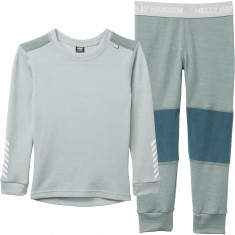 Helly Hansen K Lifa Merino, Sett, Junior, Green Mist