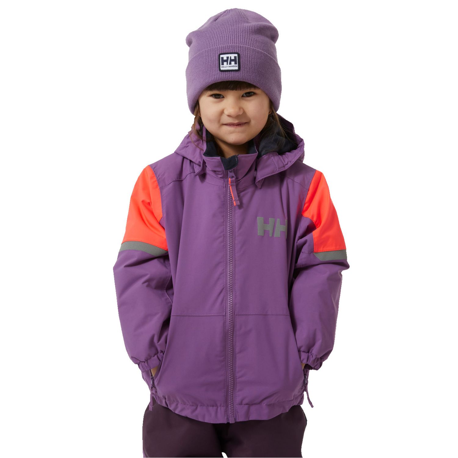 Helly Hansen K Rider 2.0 Ins, lyžiarska bunda, junior, fialová