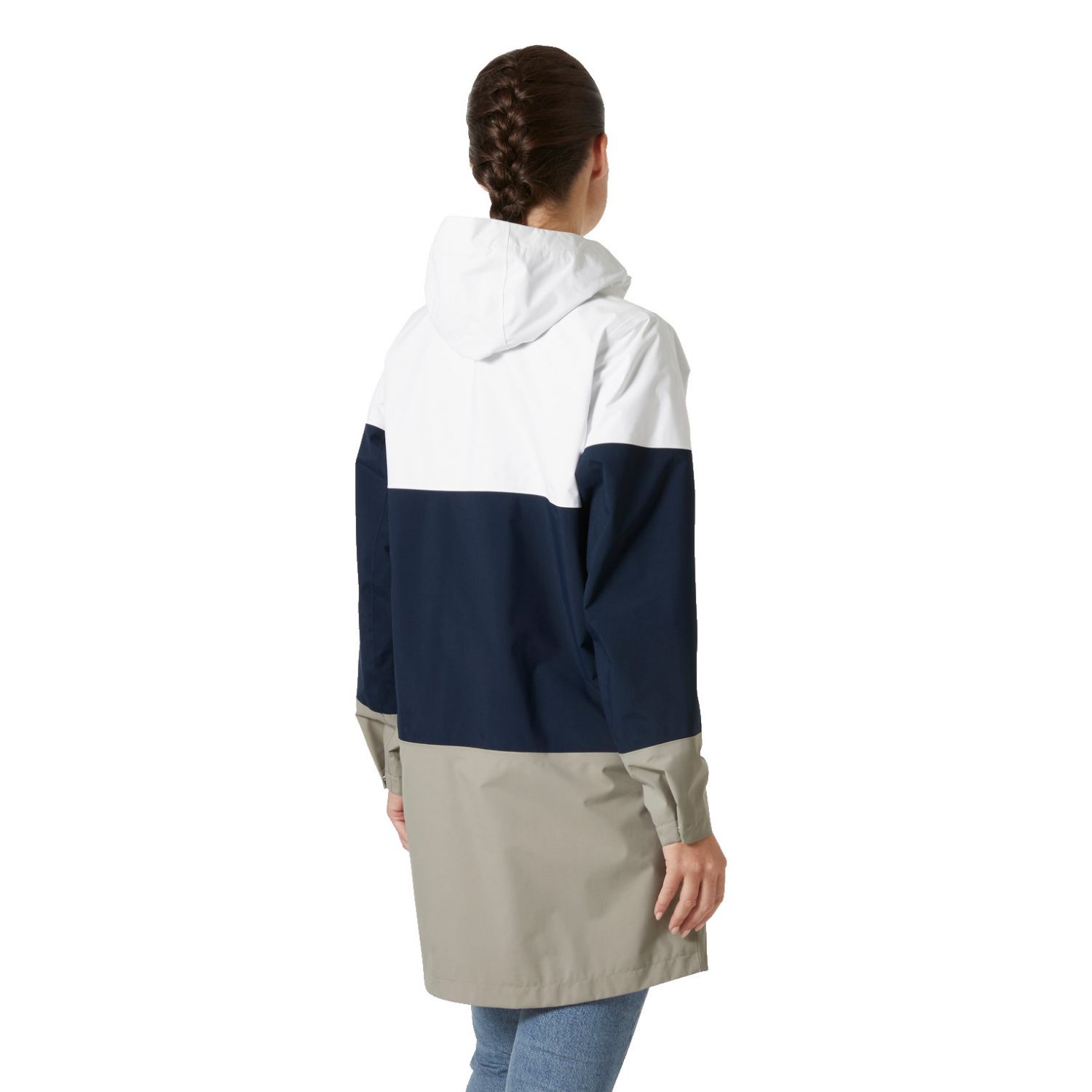 Helly Hansen Koster, pelerină de ploaie, femei, alb