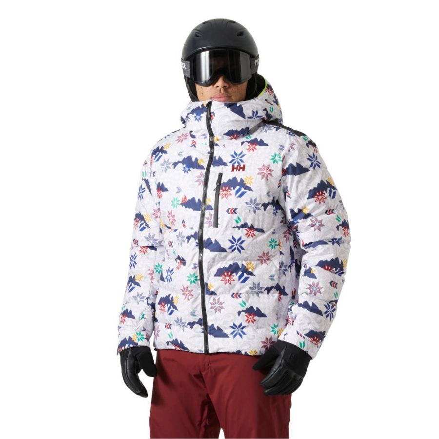 Helly Hansen Kvitfjell Race Puffy, lyžiarska bunda, pánska, biela