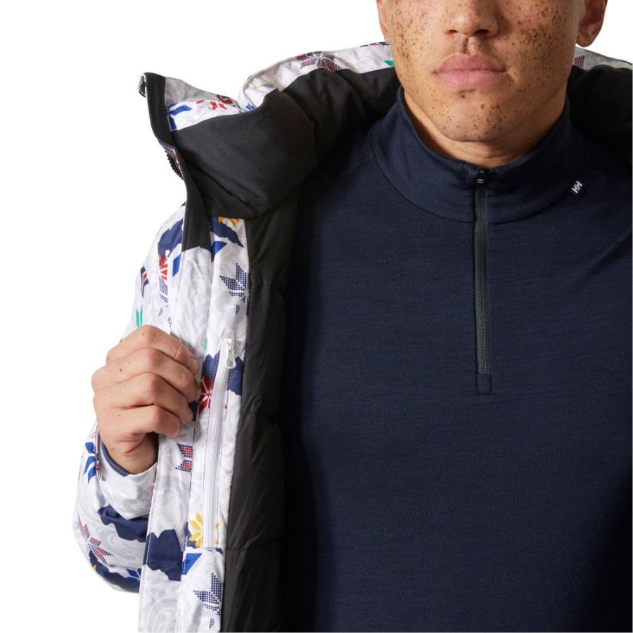 Helly Hansen Kvitfjell Race Puffy, lyžiarska bunda, pánska, biela