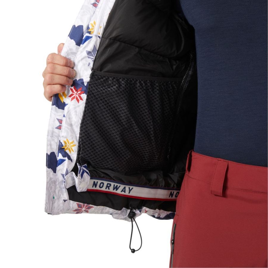 Helly Hansen Kvitfjell Race Puffy, síkabát, férfi, fehér