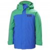 Helly Hansen Level, manteau de ski, junior, bleu/vert