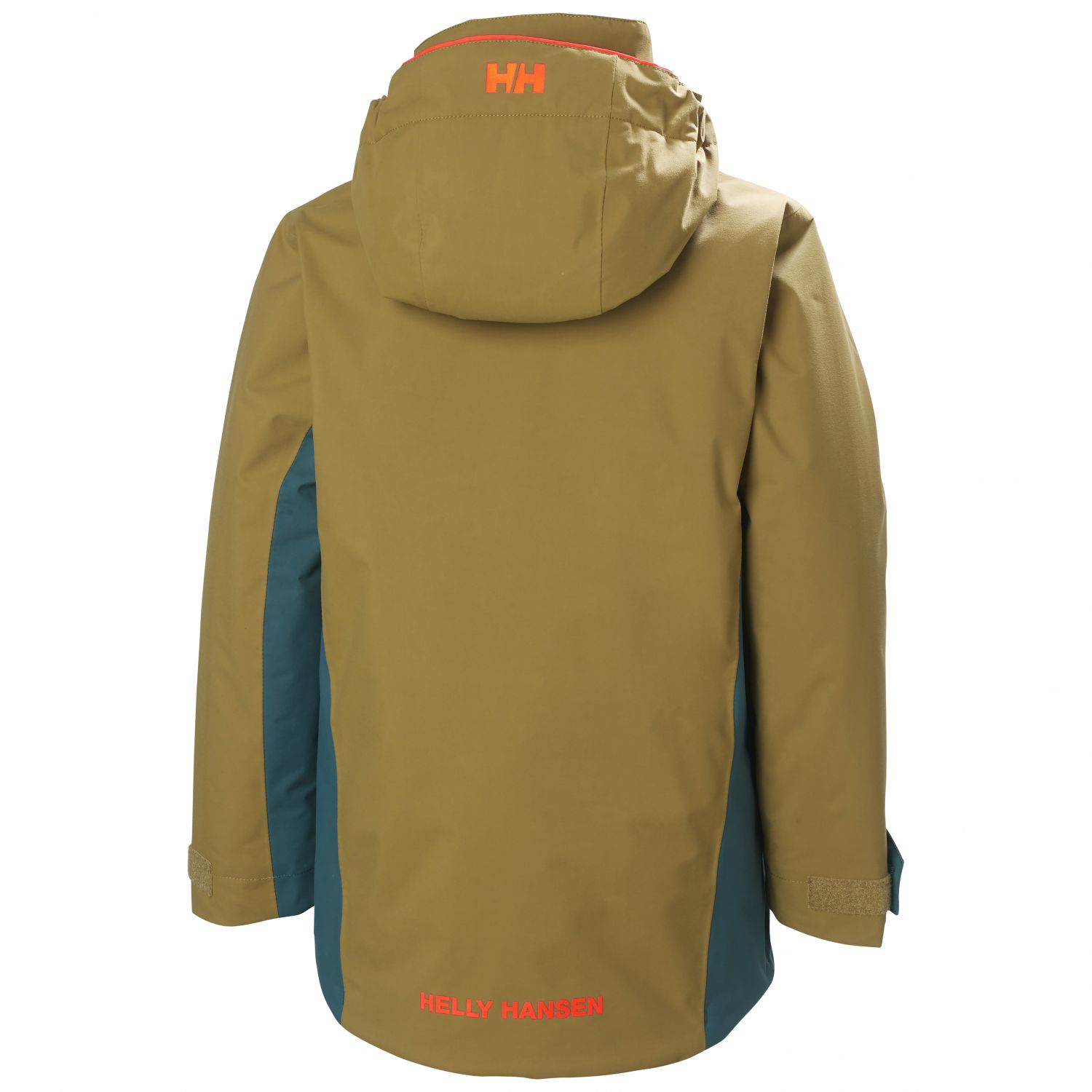 Helly Hansen Level, manteau de ski, junior, vert foncé/marron