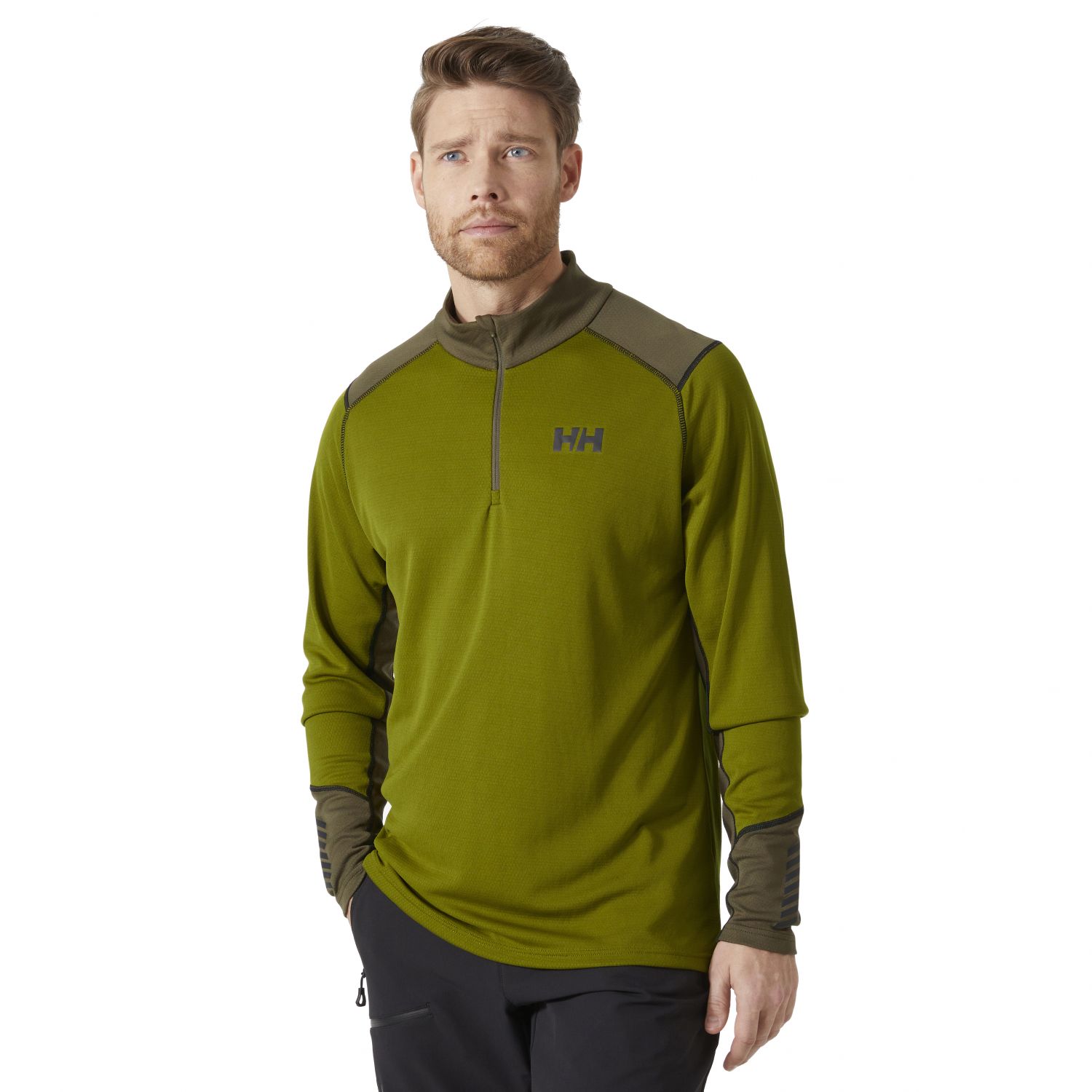 Helly Hansen Lifa Active 1/2 Zip, męski, zielony