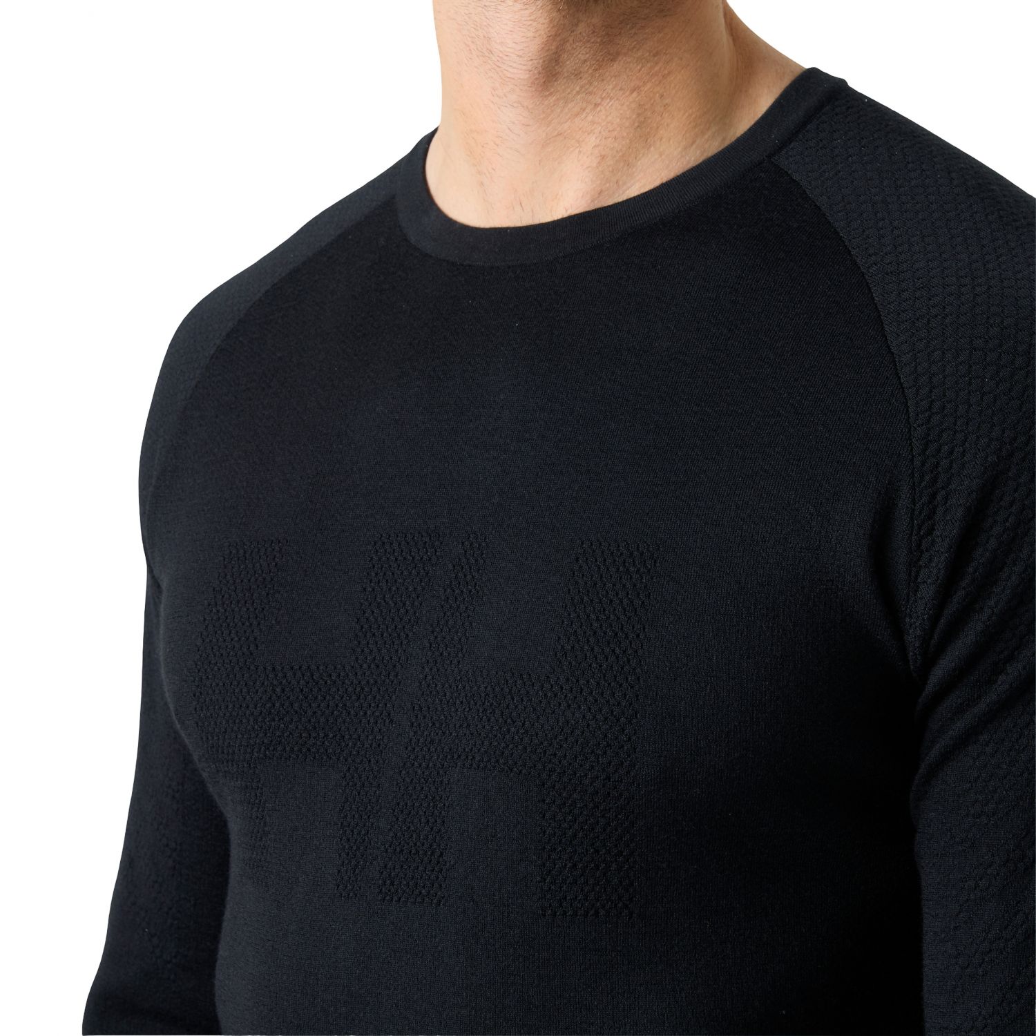 Helly Hansen Lifa Merino Knitevo Crew, herre, sort