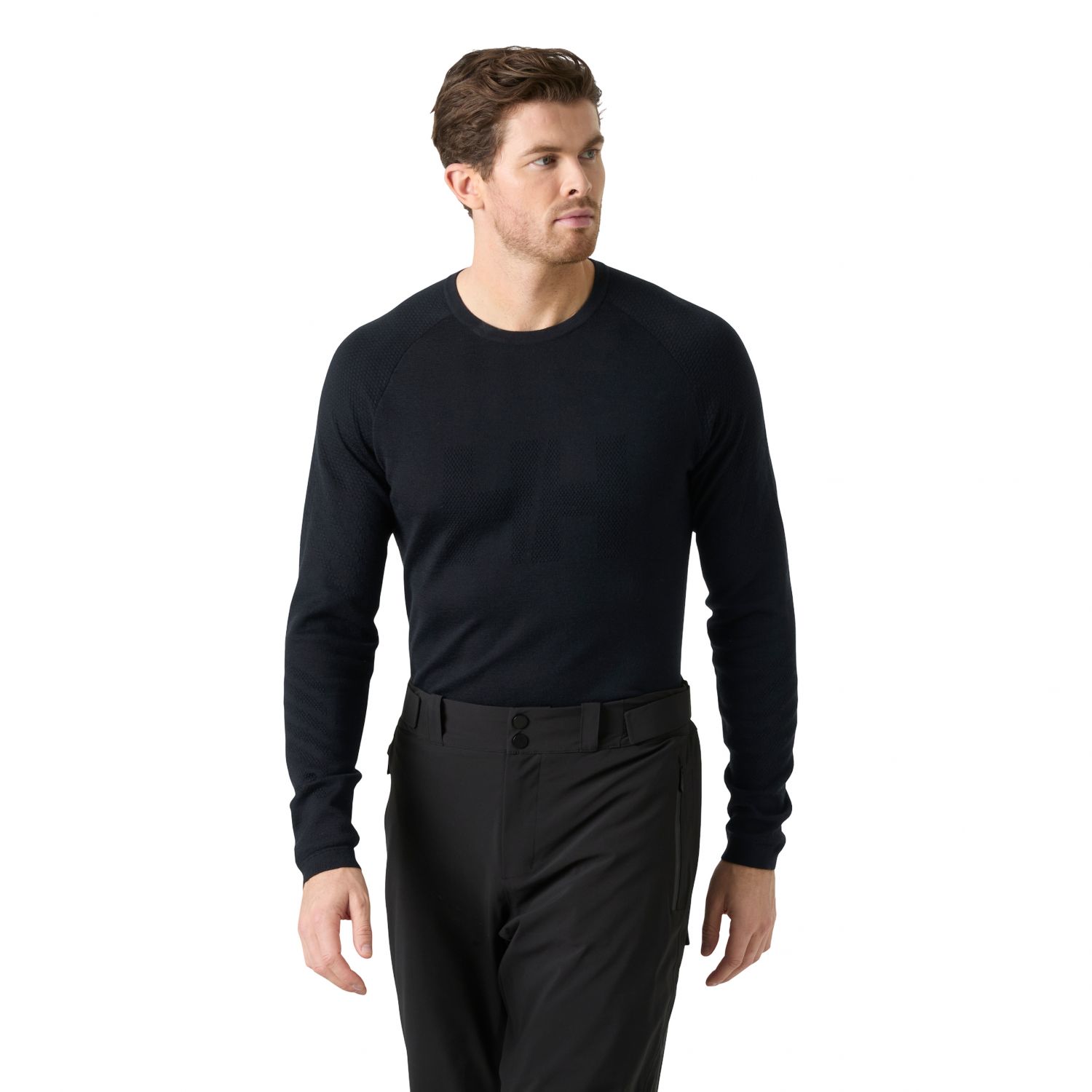 Helly Hansen Lifa Merino Knitevo Crew, herre, sort