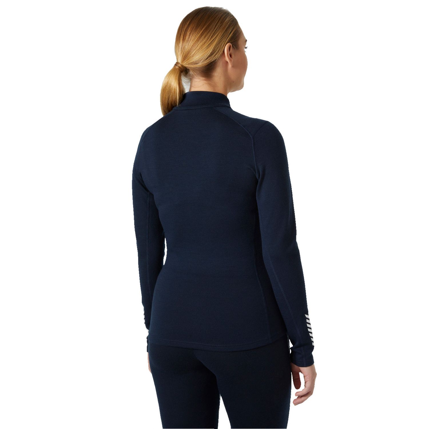 Helly Hansen Lifa Merino Merino Midweight Graphic 1/2 Zip, mulher, azul marinho