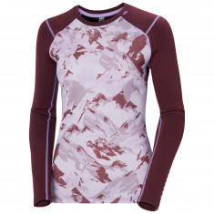 Helly Hansen Lifa Merino Merino Midweight Graphic Crew, női, piros