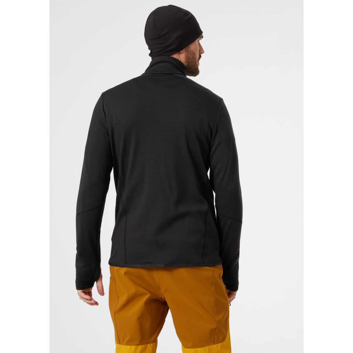 Helly Hansen Lifa Merino Midlayer, pánska, čierna