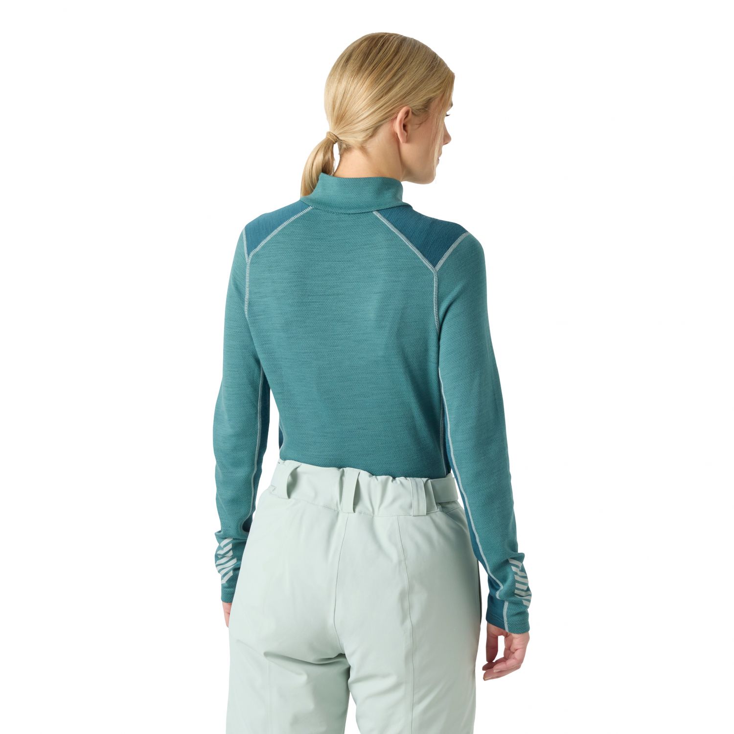 Helly Hansen Lifa Merino Midweight 1/2 Zip, dame, grøn