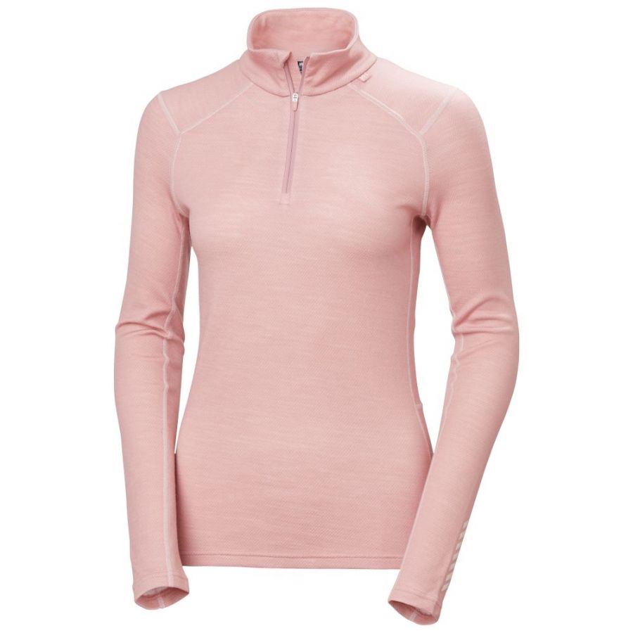 Helly Hansen Lifa Merino Midweight 1/2 Zip, dame, lyserød