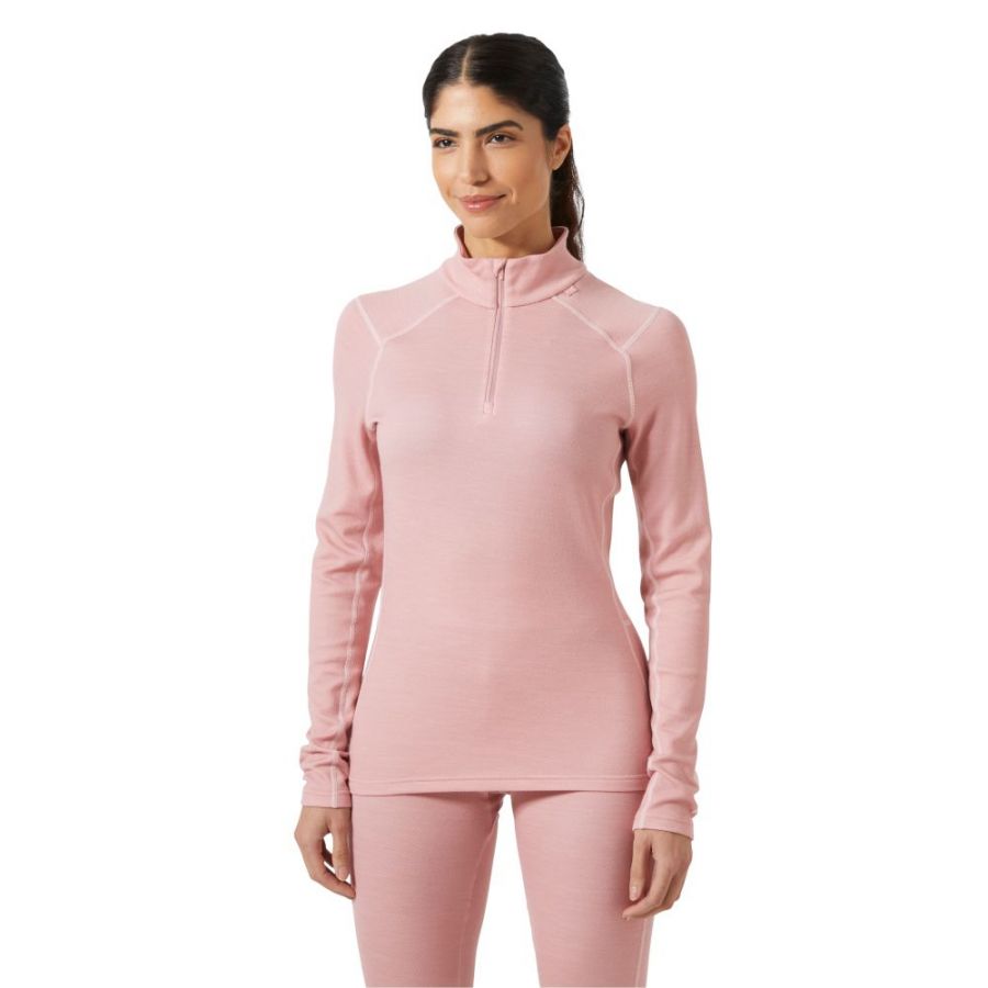 Helly Hansen Lifa Merino Midweight 1/2 Zip, dámske, ružová