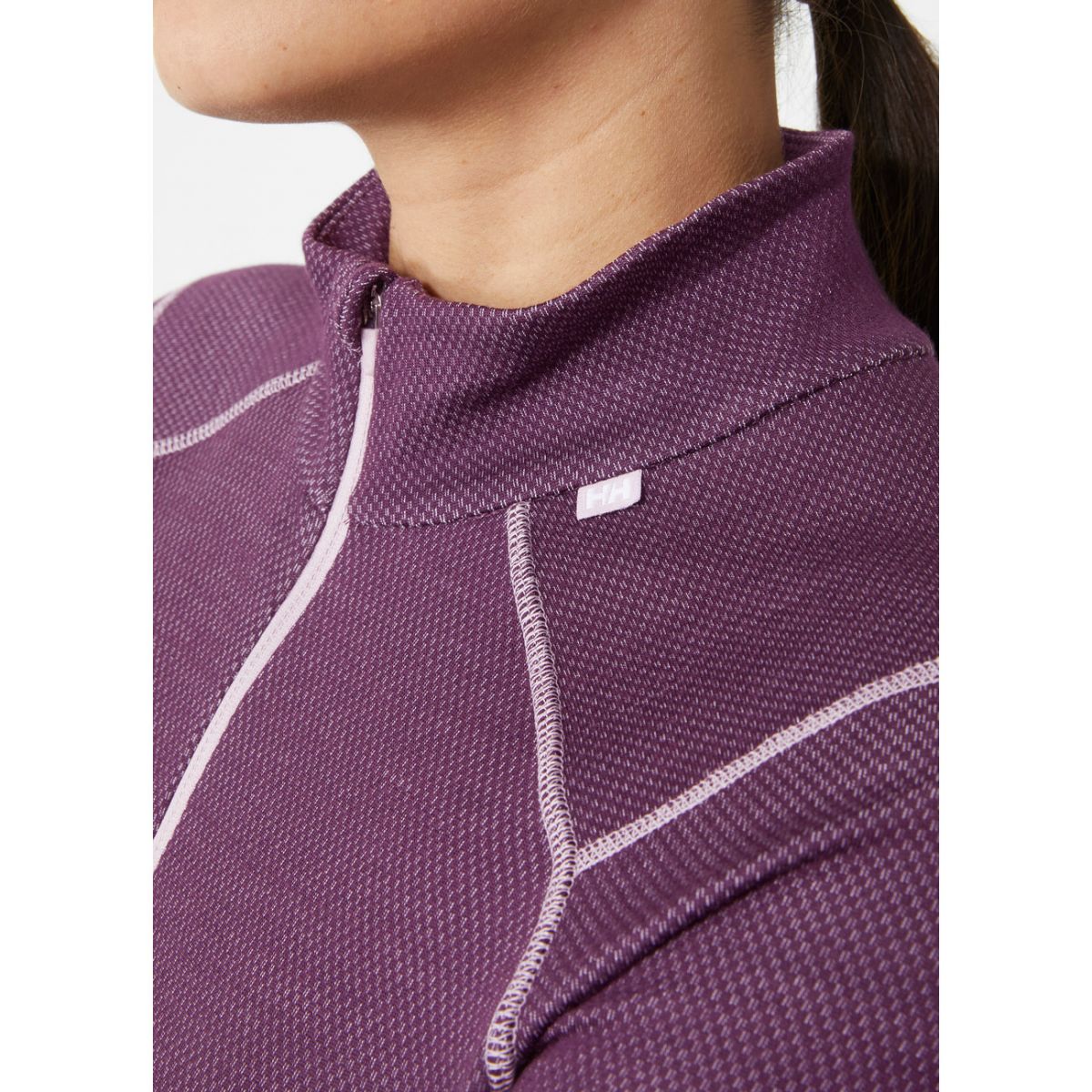 Helly Hansen Lifa Merino Midweight 1/2 Zip, damski, fioletowy