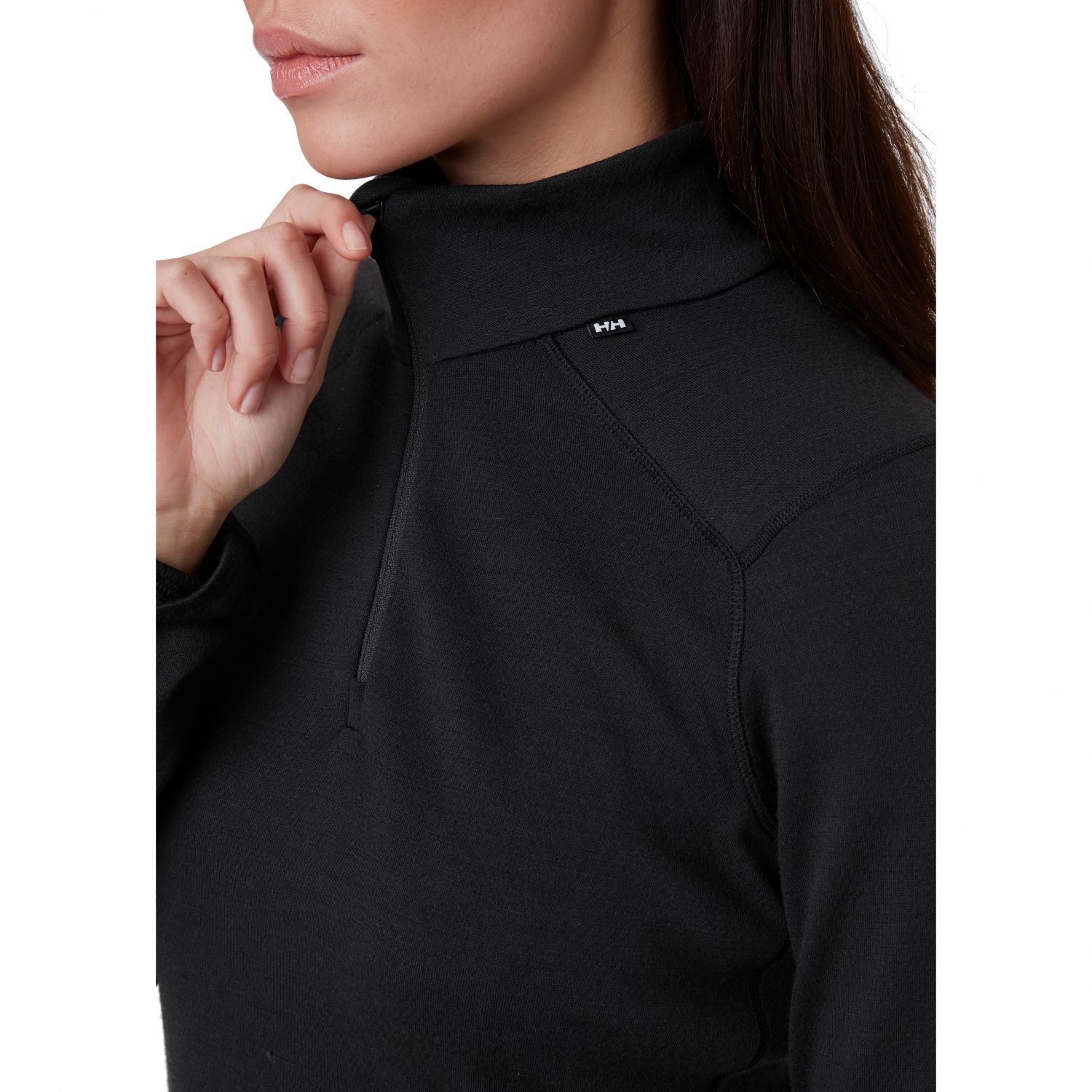 Helly Hansen Lifa Merino Midweight 1/2 Zip, dámské, černé