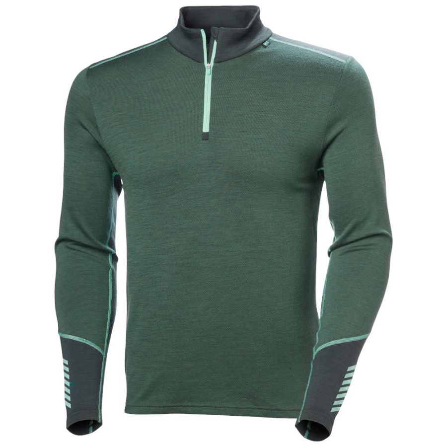 Helly Hansen Lifa Merino Midweight 1/2 Zip, men, jungle green