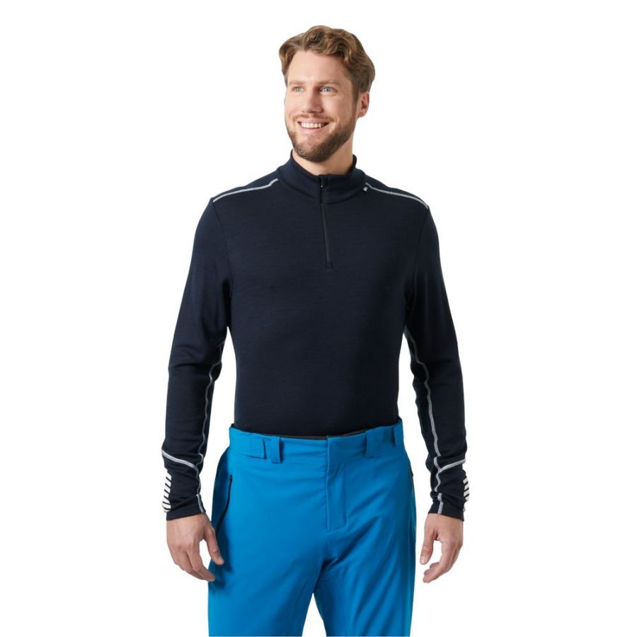 Helly Hansen Lifa Merino Midweight 1/2 Zip, men, navy