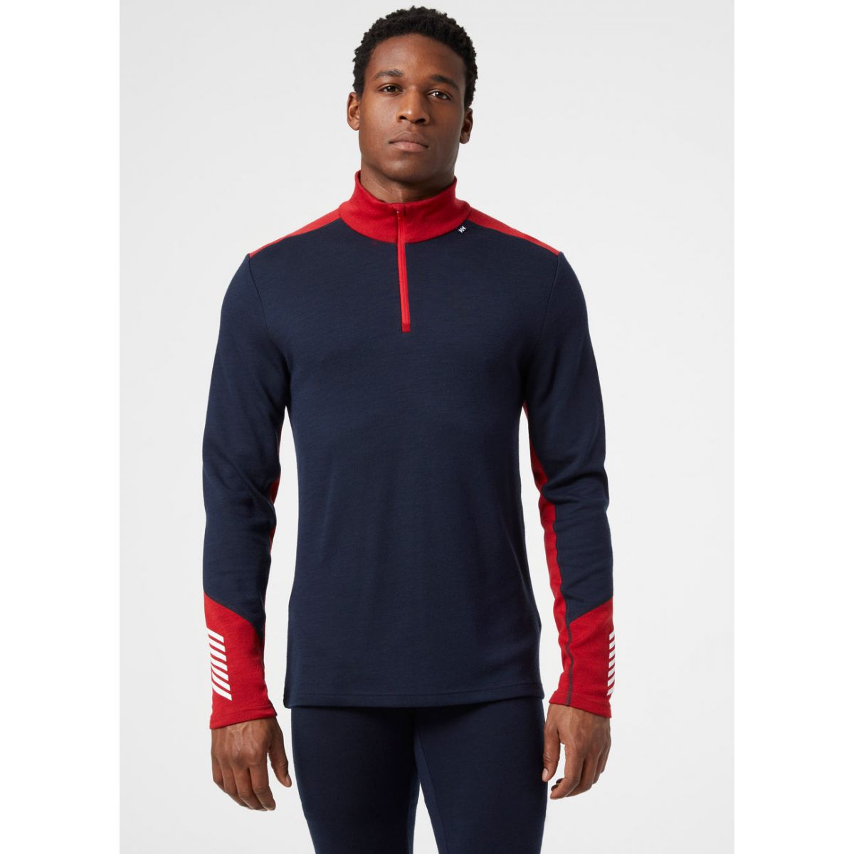 Helly Hansen Lifa Merino Midweight 1/2 Zip, męski, granatowy