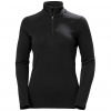 Helly Hansen Lifa Merino Midweight 1/2 Zip, mulher, preto