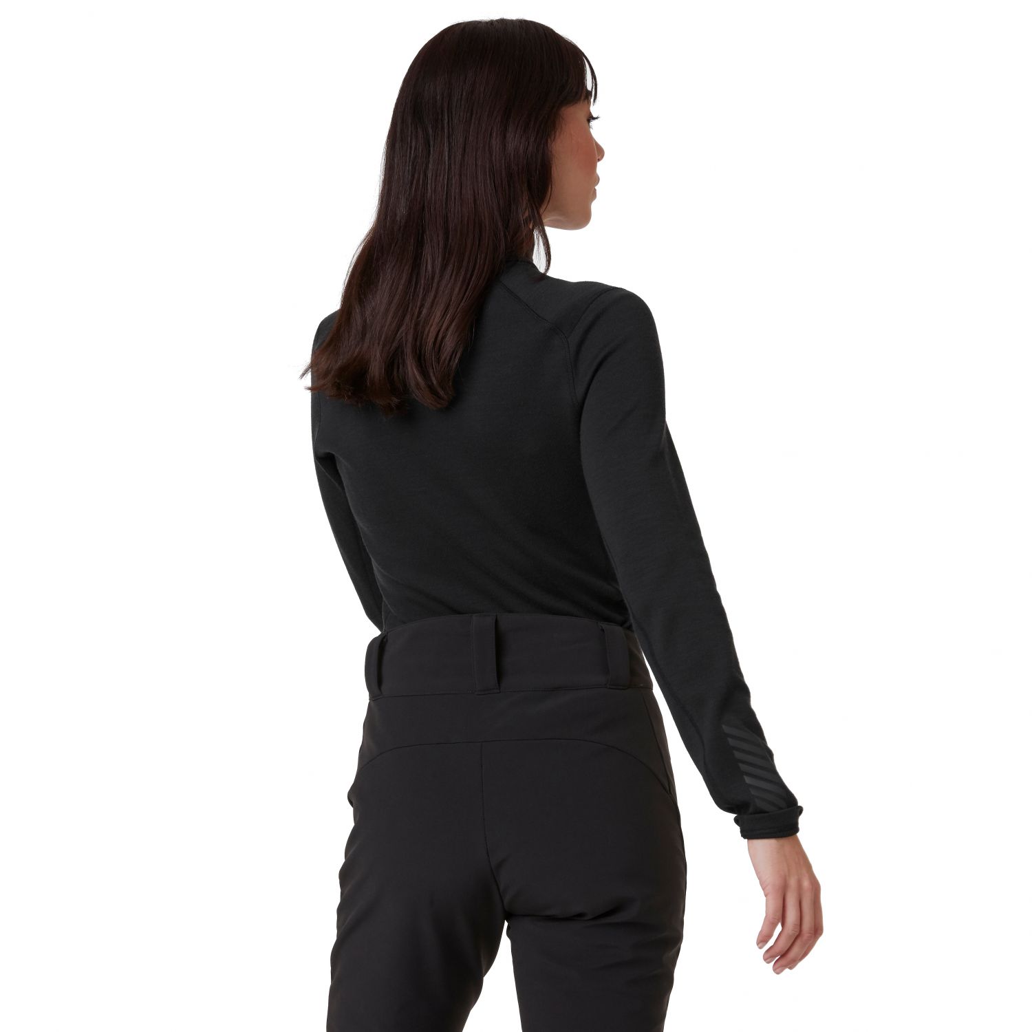 Helly Hansen Lifa Merino Midweight 1/2 Zip, mulher, preto