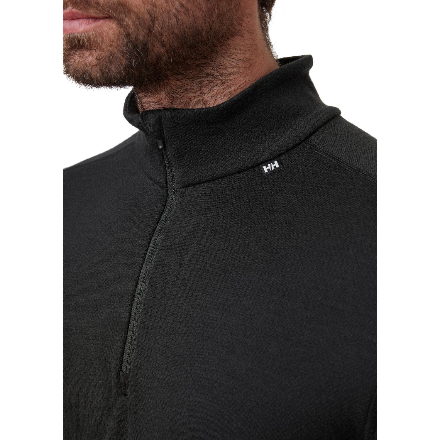 Helly Hansen Lifa Merino Midweight 1/2 Zip, pánske, čierna