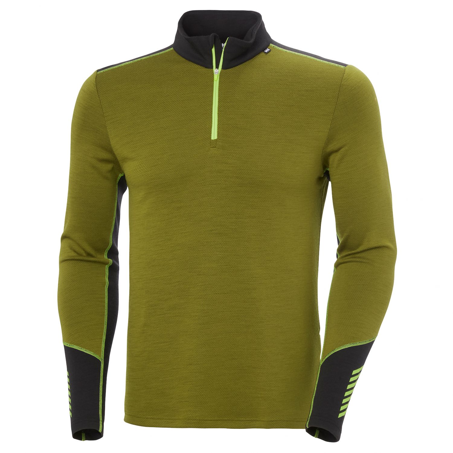 Helly Hansen Lifa Merino Midweight 1/2 Zip, pánske, zelená