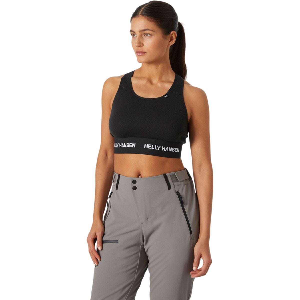 Helly Hansen Lifa Merino Midweight Bra, mujer, negro