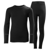 Helly Hansen Lifa Merino Midweight, conjunto, júnior, preto