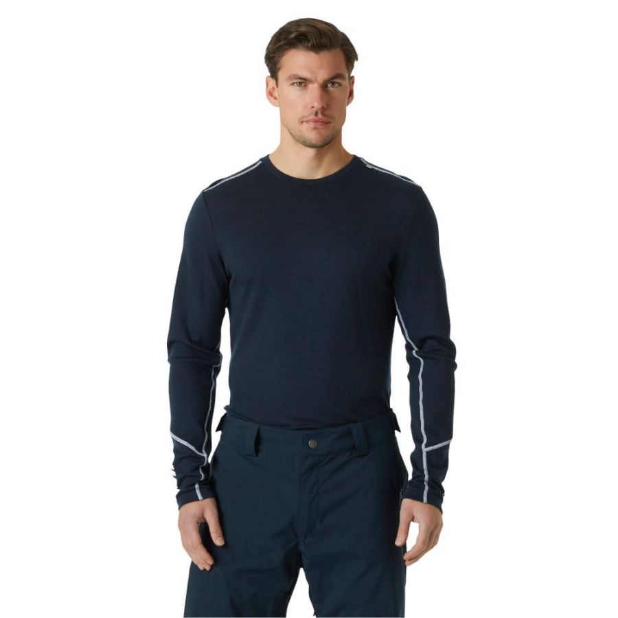 Helly Hansen Lifa Merino Midweight Crew, bărbați, navy